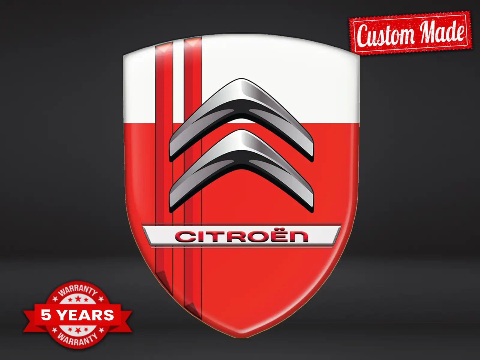Citroen Badges Auto Sport Élégants Haute Qualité